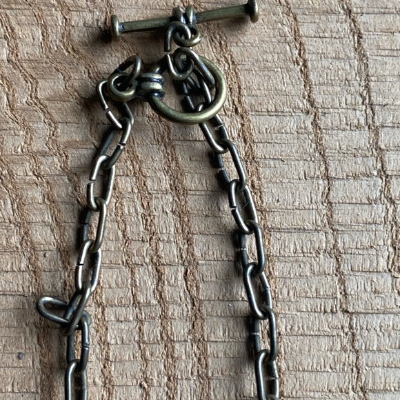 Opalescent Crescent Moon Necklace - Picture 3 of 3